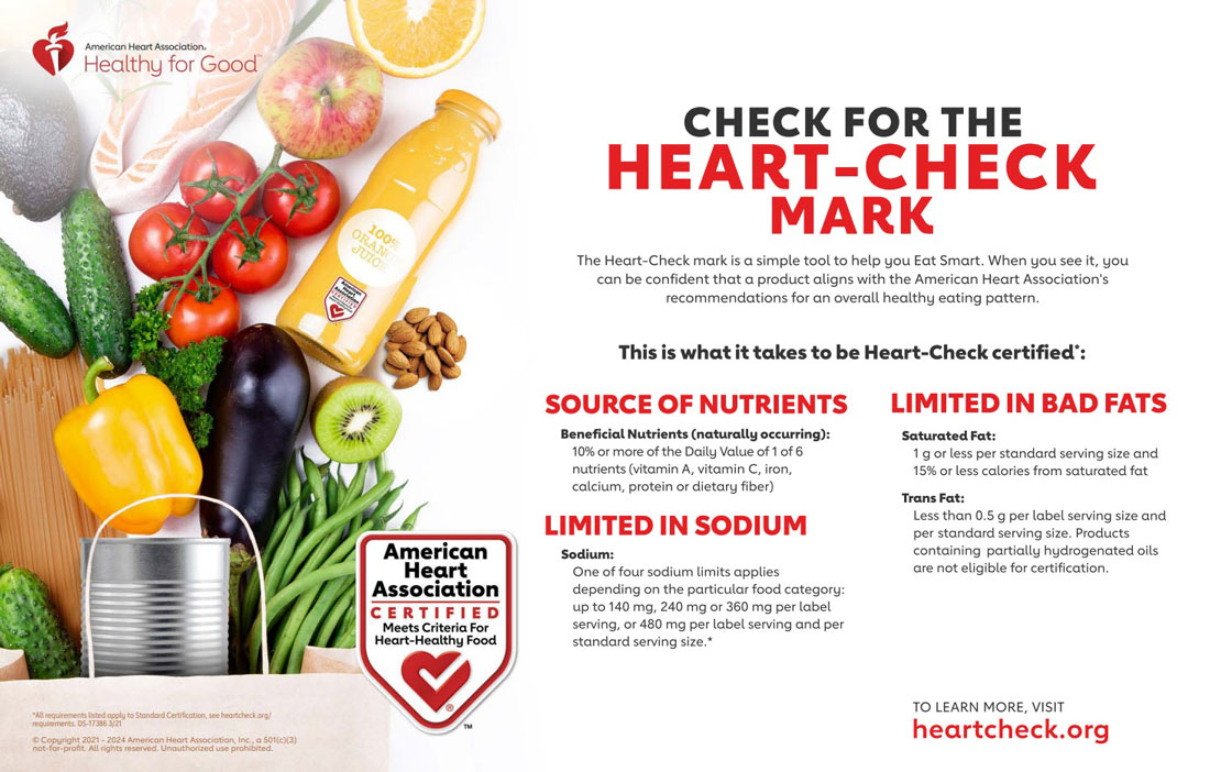 Infografía de Comprobar la marca Heart-Check