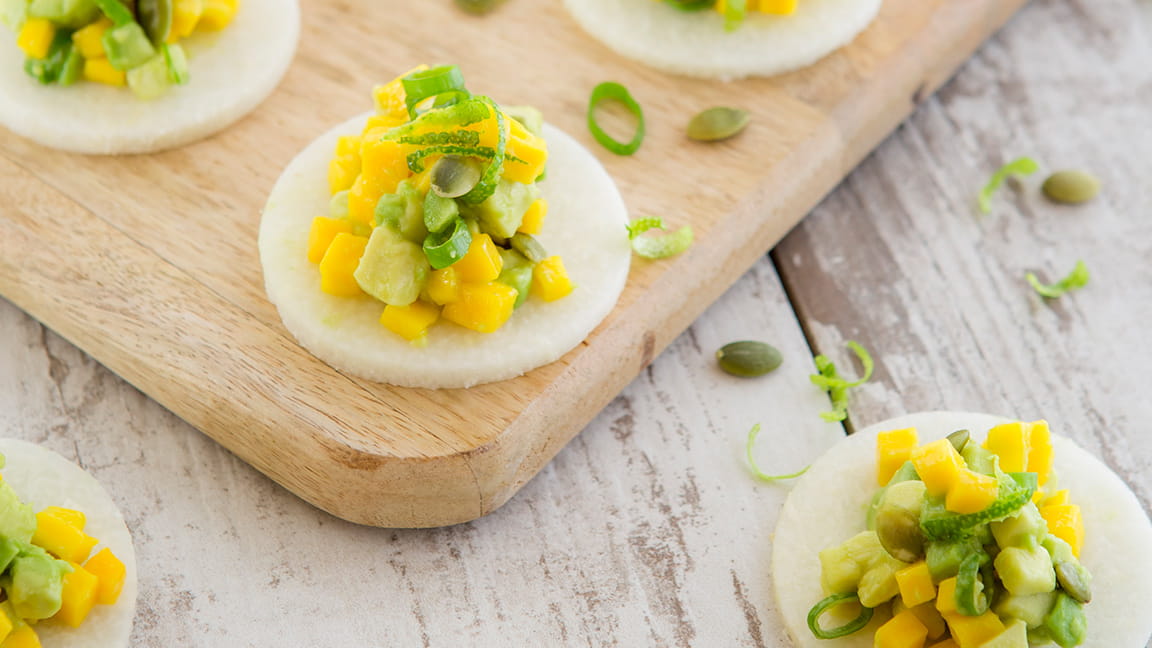 Oaxacan Avocado Jicama Appetizer Go Red for Women