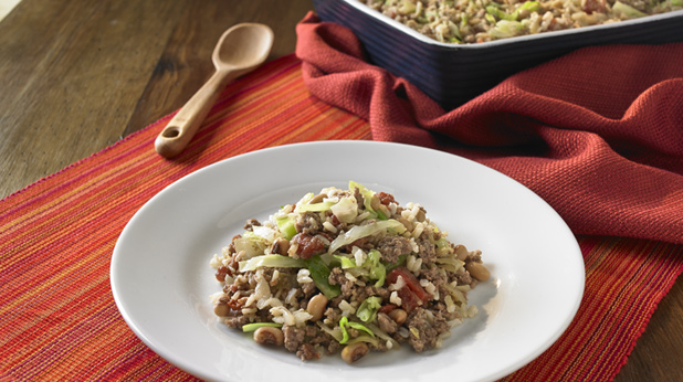 Guisado de arroz con carne 