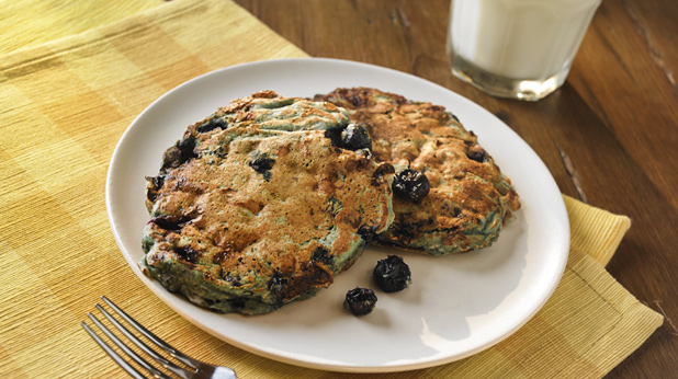 Kid Friendly Cottage Cheese Very Blueberry Pancakes