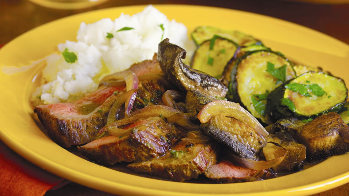 Sirloin Steak with Portobella Mushrooms