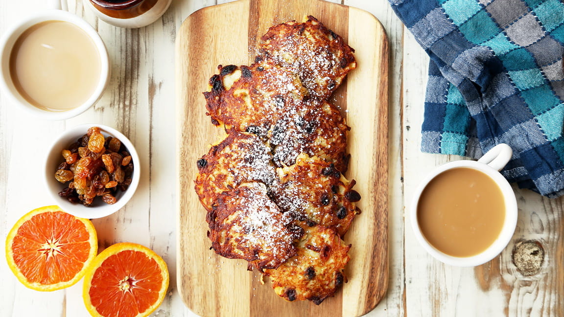 Sweet Potato and Ricotta Latkes