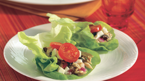 Tuna Niçoise in Lettuce Cups