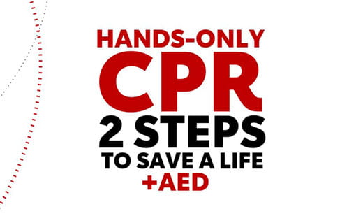 2022 Hands-Only CPR Two Steps + AED