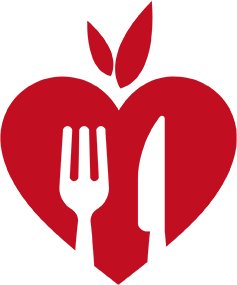 heart-shaped healthy eating icon