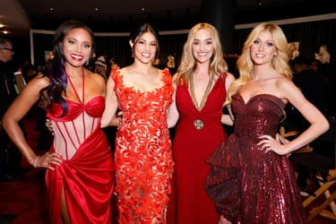 Celebrities at the Red Dress Collection Concert - Brandi Rhodes, Richa Moorjani, Brianne Howey, Katherine McNamara
