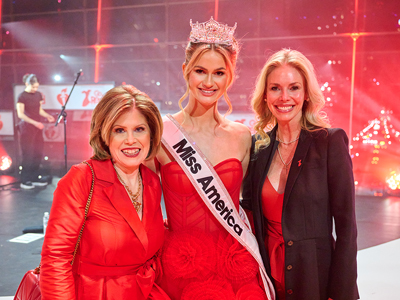 Nancy Brown with Miss America Grace Stanke and Susan Malzoni