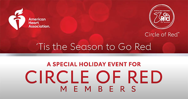 Go Red for Women Circle of Friends holiday event
