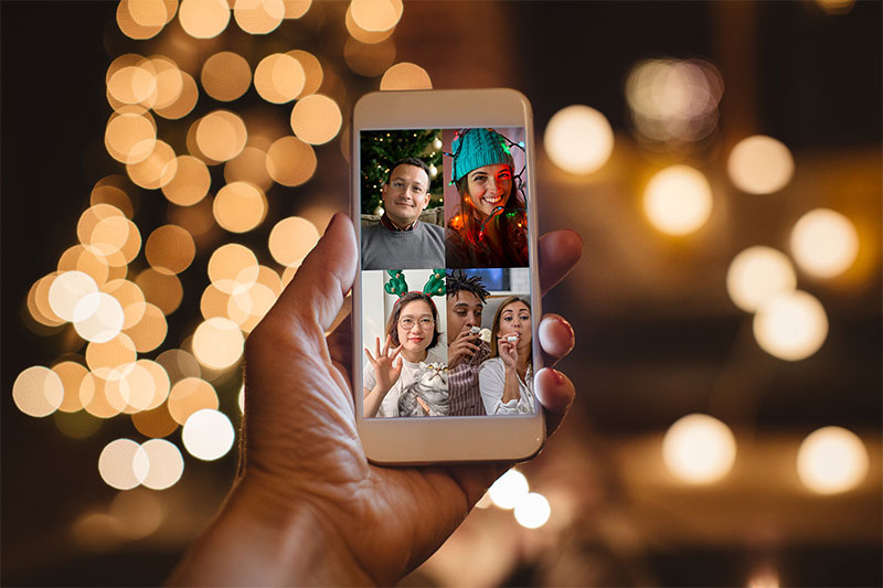 hosting a virtual holiday party
