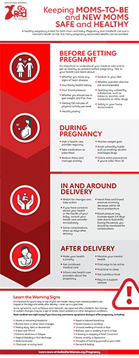 infografía de salud materna