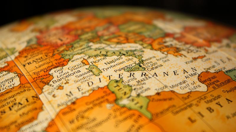 Mapa mediterráneo