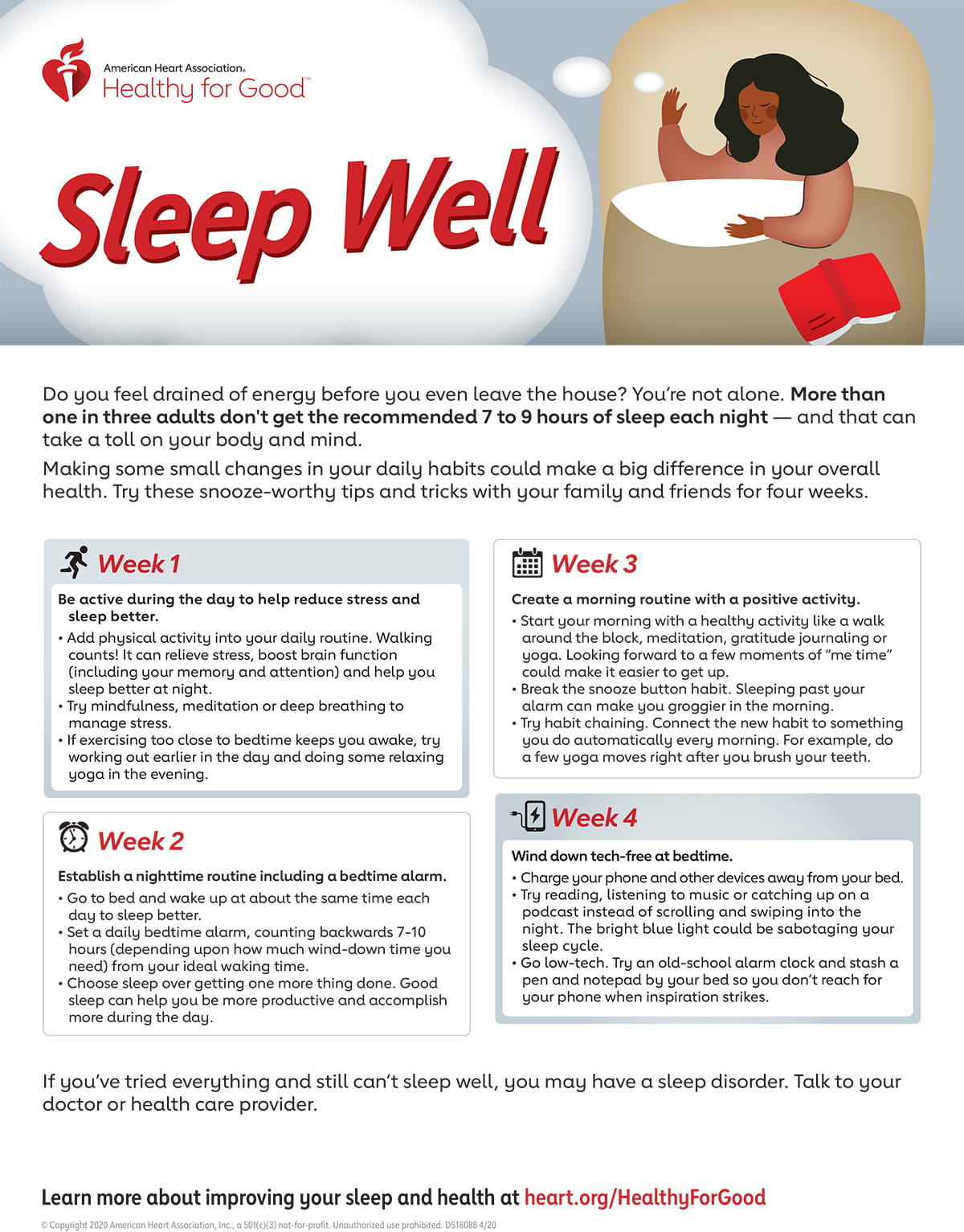 Sleep Well Infographic
