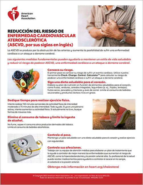 Reduce your ASCVD risk infographic