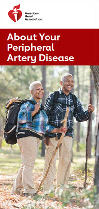 Portada del folleto About PAD (Acerca de la enfermedad arterial periférica)