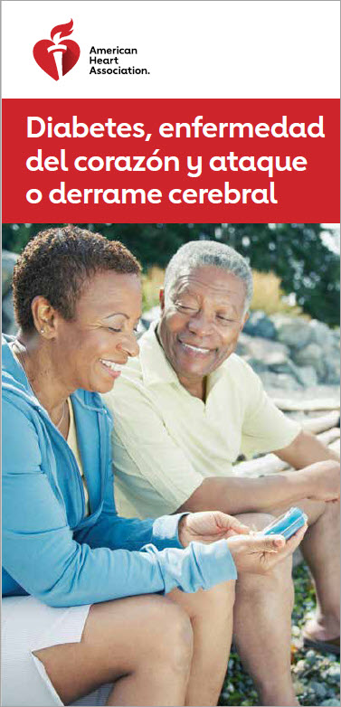 Portada del folleto en español Diabetes, Enfermedad del Corazón y Ataque Cerebral