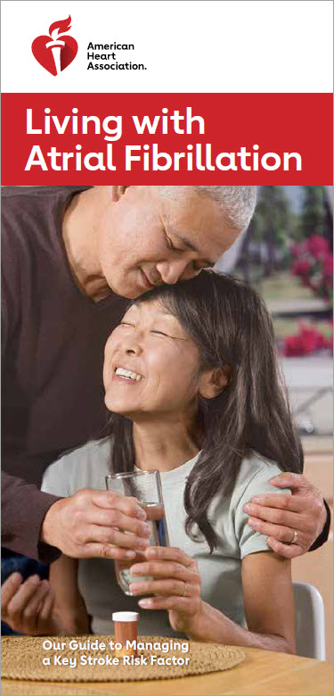 Living with atrial fibrillation brochure cover
