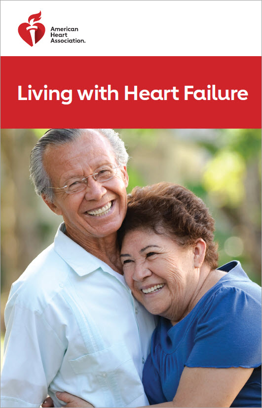 Portada del folleto Living with Heart Failure (Viviendo con insuficiencia cardíaca)