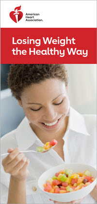 Losing weight the healthy way brochure cover