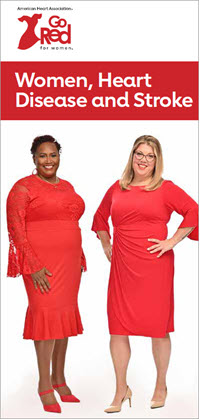 Women Heart Disease and Stroke brochure cover