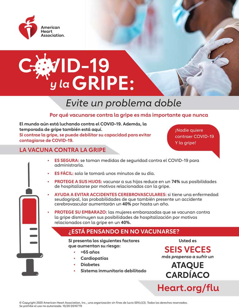 Infografía sobre COVID-19 y gripe