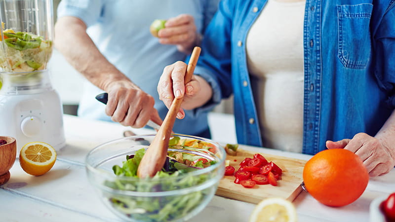 ingredients being mixed