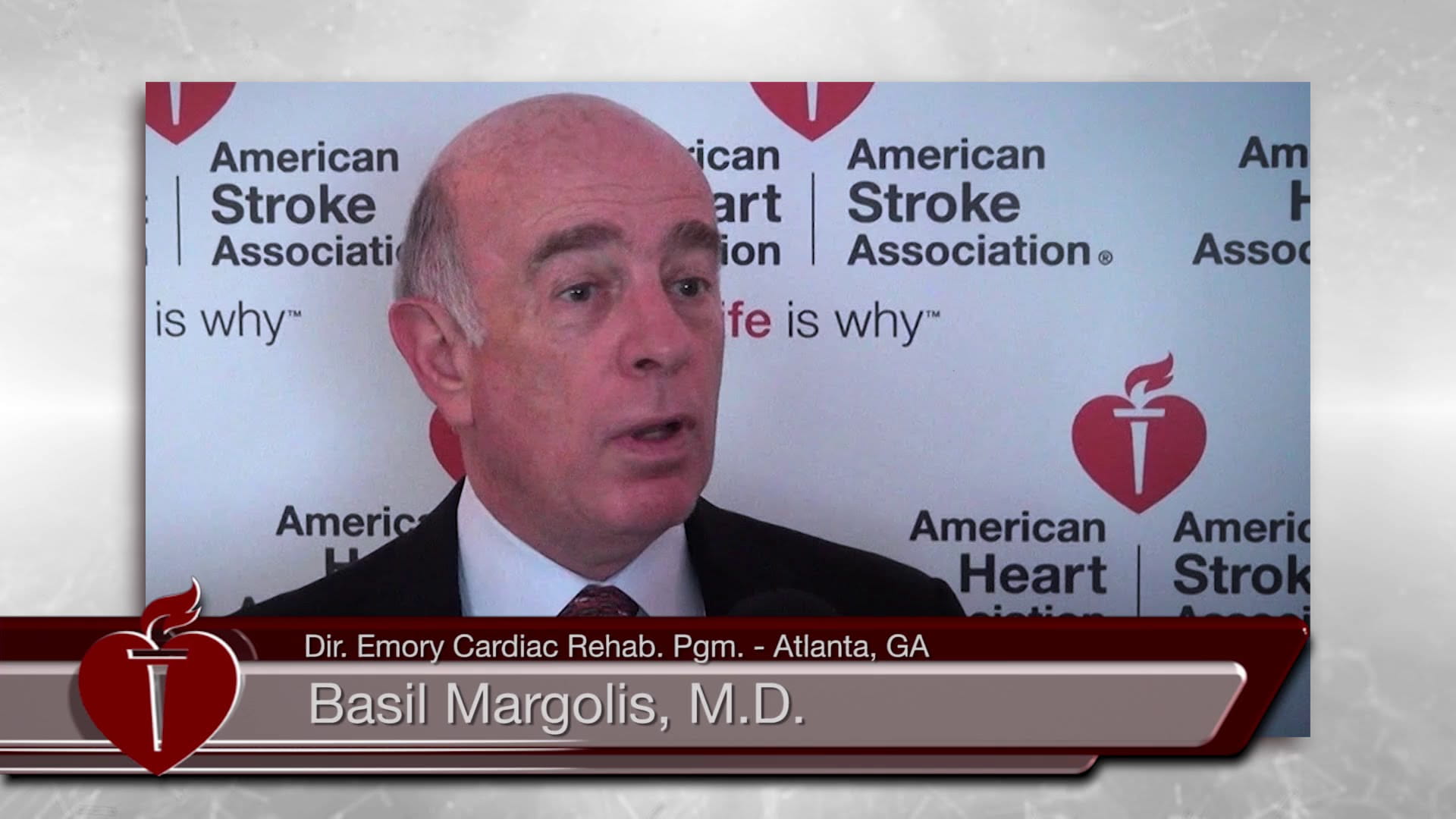 Dr. Basil Margolis cardiac rehab video screenshot
