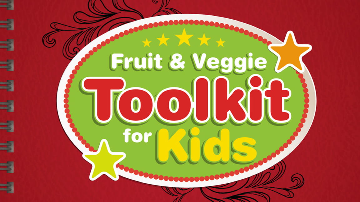 La portada de Fruit and Veggie Toolkit for Kids