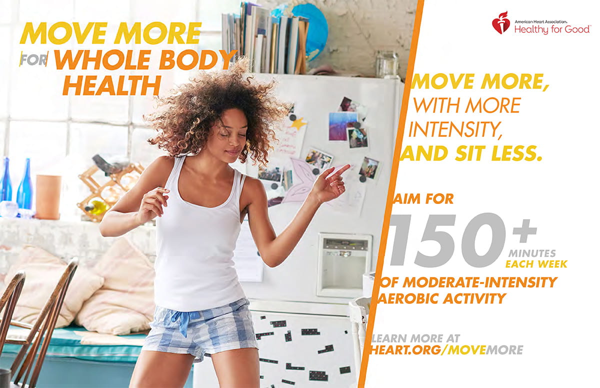Move move for whole body health infographic