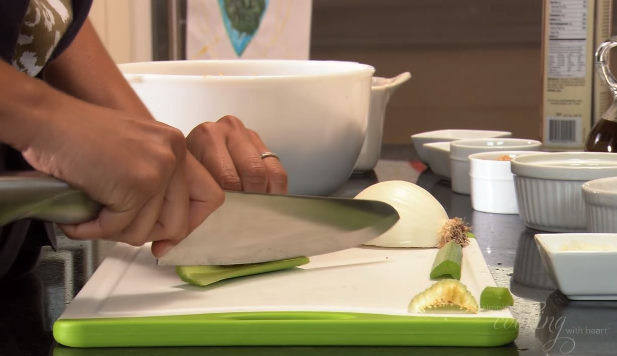 Learn how to chop celery from the American Heart Association