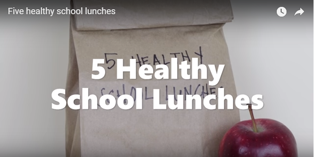 Cinco almuerzos escolares saludables listos en 10 minutos