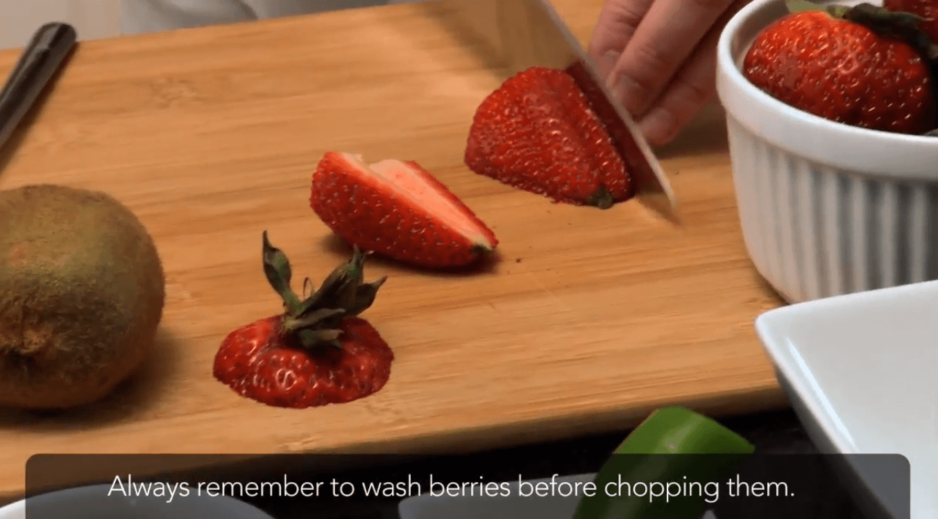 Cortar fresas