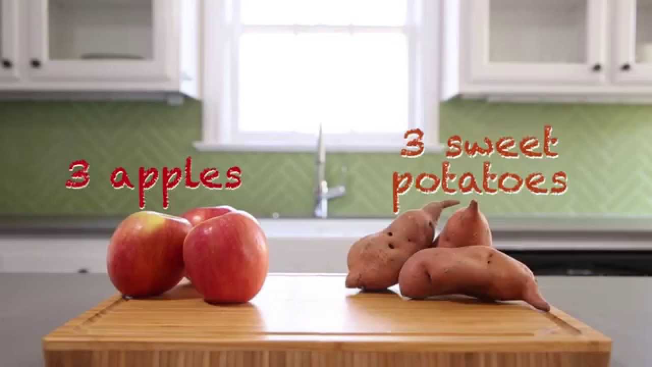 video divertido que guía a los padres a través del proceso de preparación de alimentos para bebés