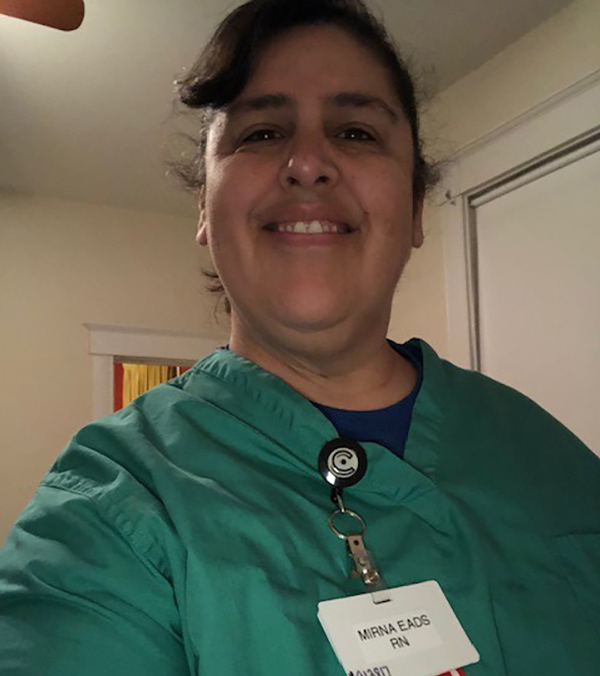Mirna Eads, a floor nurse at a nursing home in Fort Thomas, Kentucky. (Photo courtesy of Mirna Eads)
