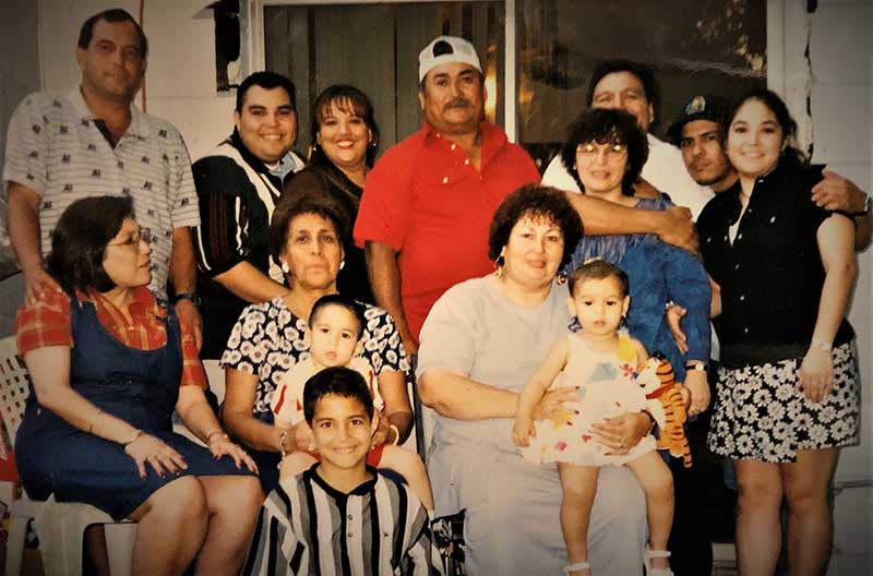 Leta Garza Rubio (seated on right) was one of the beloved matriarchs of Belinda Zuniga’s family. She died after a second stroke in 2010. (Photo courtesy of Belinda Zuniga)