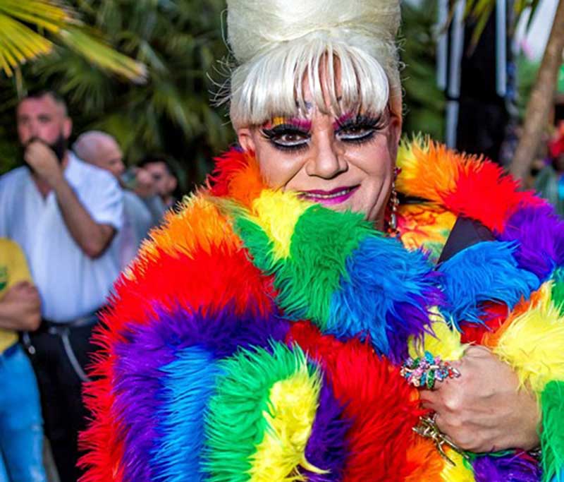 Mutha Chucka strives to educate the community about LGBTQ health and heart disease risk through charities, drag shows and online events. (Photo by Fred Rowe Photo)