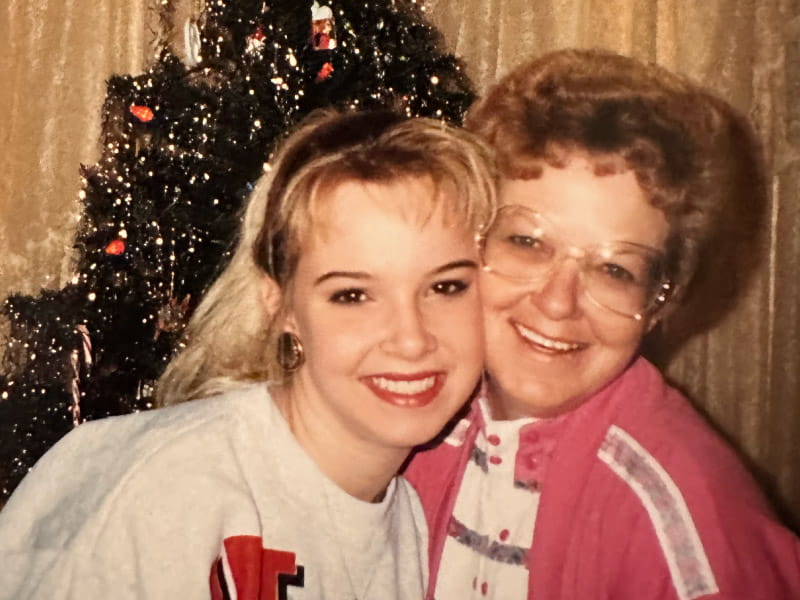 Krissi Oden (left) with her mom, Edna Machen, in the mid-1990s. (Photo courtesy of Krissi Oden)