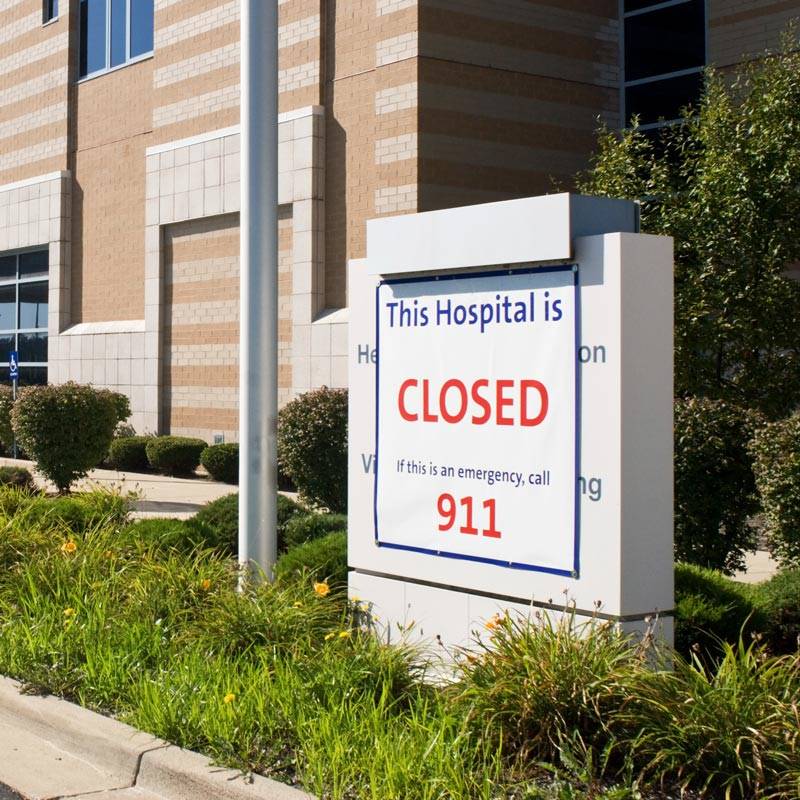 Rural Health Hospital Closed