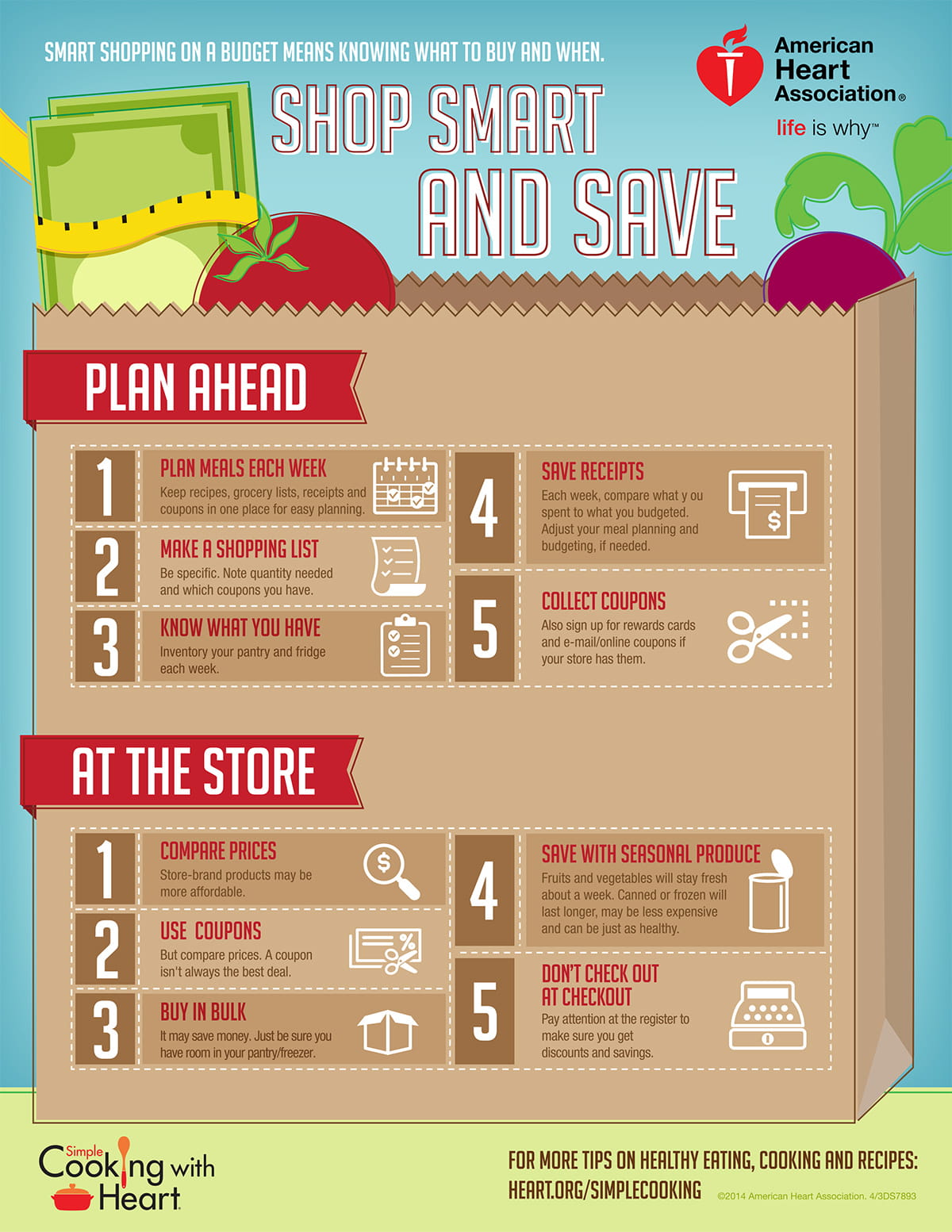Shopping on a Budget Infographic  Go Red for Women