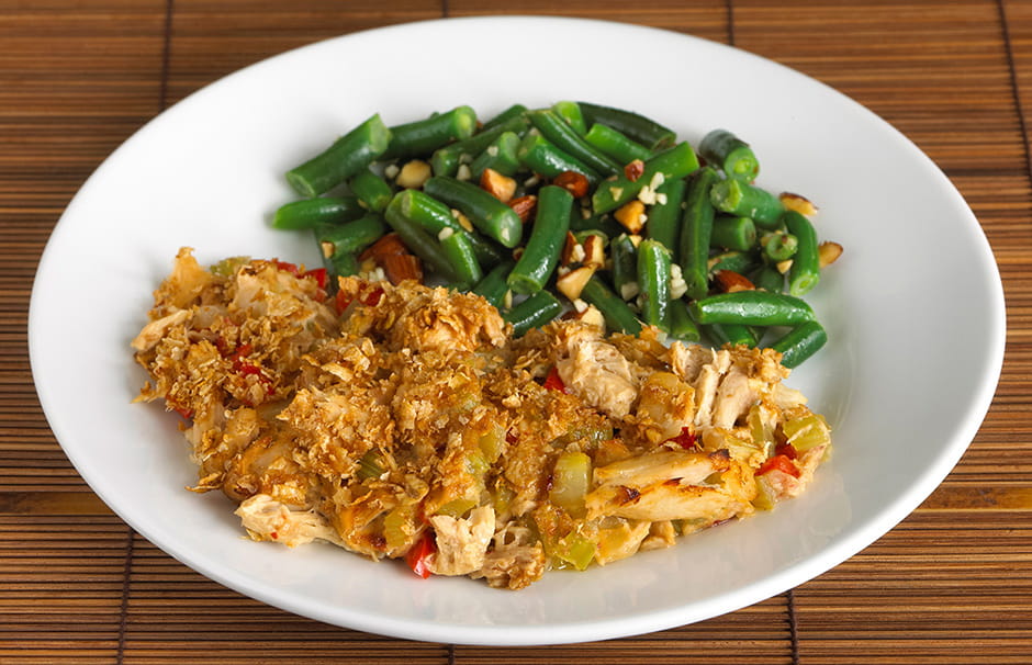 OnePot Tuna Casserole with Green Beans and Almonds Go Red for Women