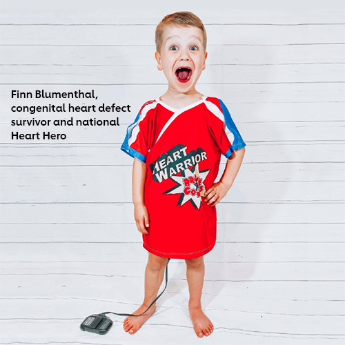 Finn Blumenthal, congenital heart defect survivor and national Heart Hero