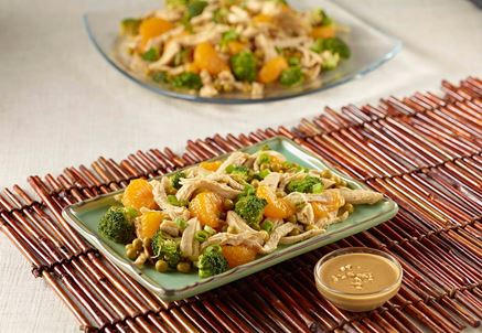 Thai Chicken Broccoli Salad with Peanut Dressing Thai Chicken Broccoli Salad with Peanut Dressing