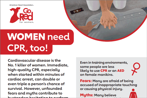 Women need CPR, too 