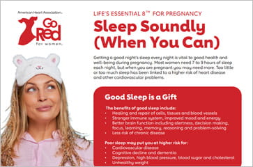 cropped thumbnail of Life's Essential 8 Pregnancy - Sleep Soundly PDF
