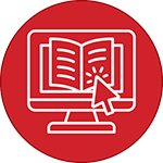 mouse pointer clicking on document on a monitor, icon