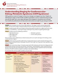 Understanding Staging for CKM Syndrome fact sheet