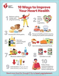 The Ten Ways to Improve Your Heart Health infographic thumbnail