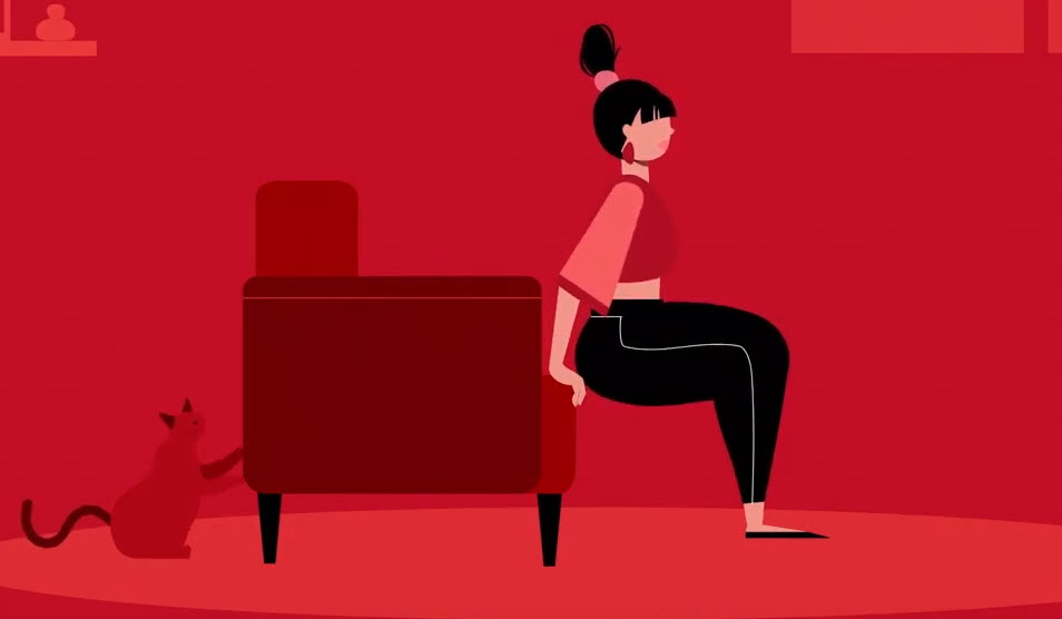 accent chair dips illustration