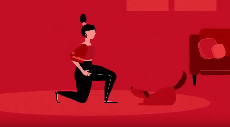 Lounge Lunges Illustration