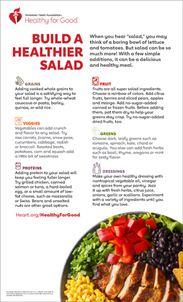 Build a Healthier Salad infographic Build a Healthier Salad infographic