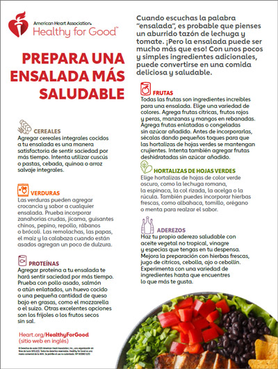 Prepare una ensalada más sana